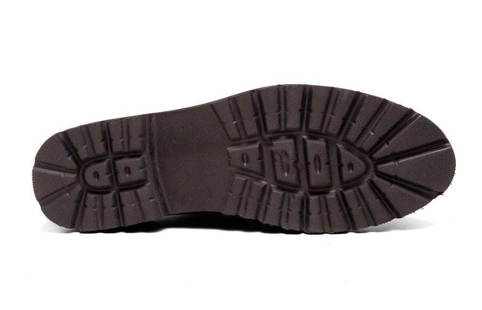 Zapato con cordones de piel de becerro Colección C - Negro
