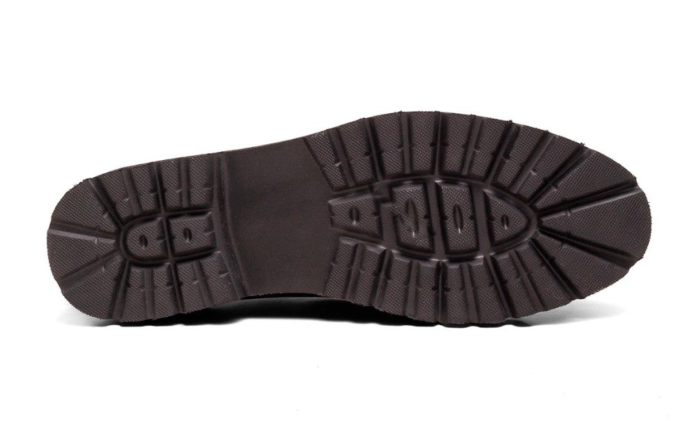 Zapato con Cordones de Piel de Becerro Colección C - Rojo