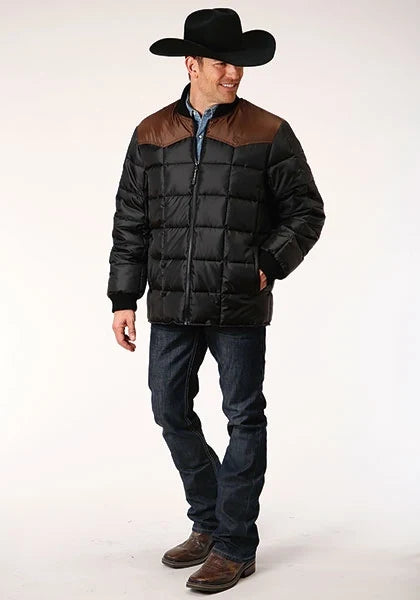 Roper 1473 Poly Filled (Brown/Black) - Men's Jacket