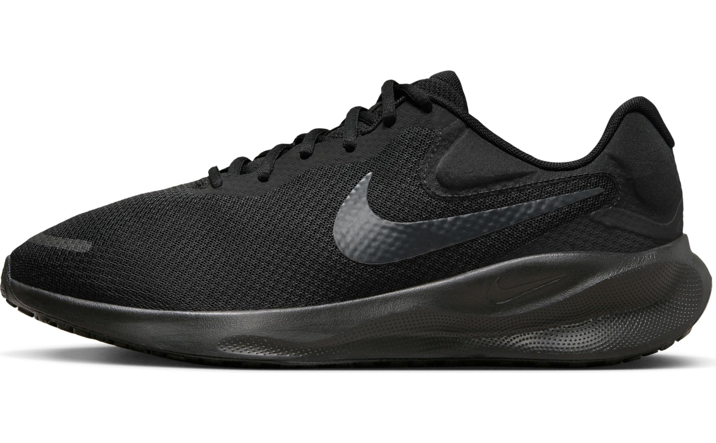 Zapatillas de running de carretera para hombre Nike Revolution 7 (extra anchas) (FB8501-001 Negro/Negro apagado) Talla 10