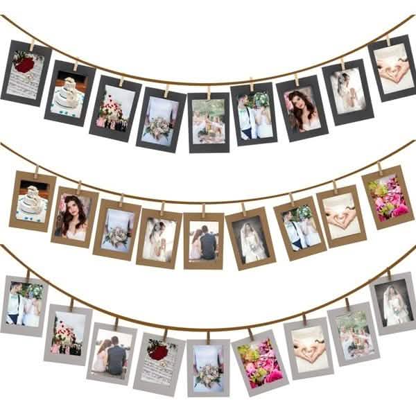 Paquete de 10 unidades: Marco de fotos de pared creativo de 3 pulgadas para bricolaje