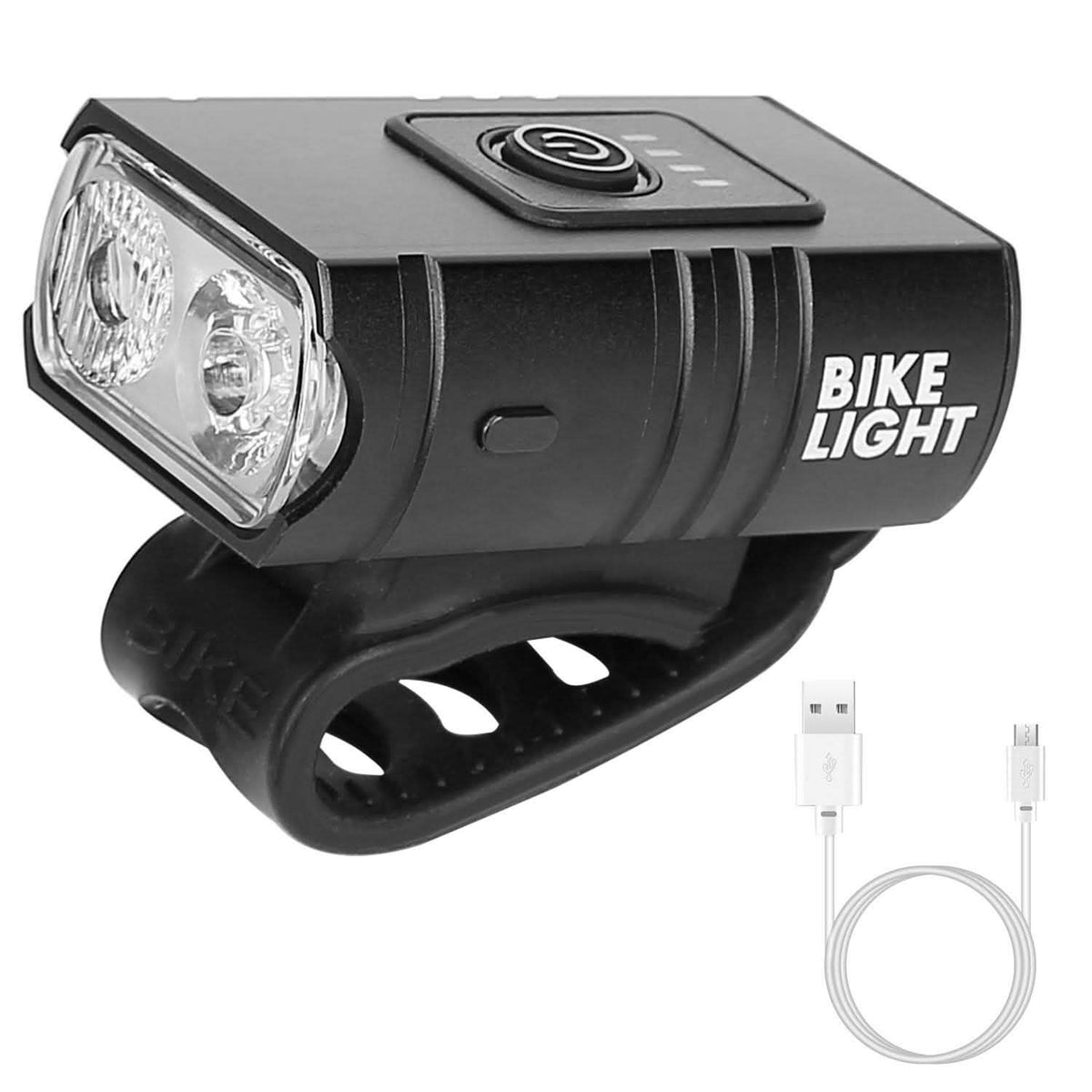 Luz delantera recargable para bicicleta de 1000 lúmenes con 6 modos de iluminación