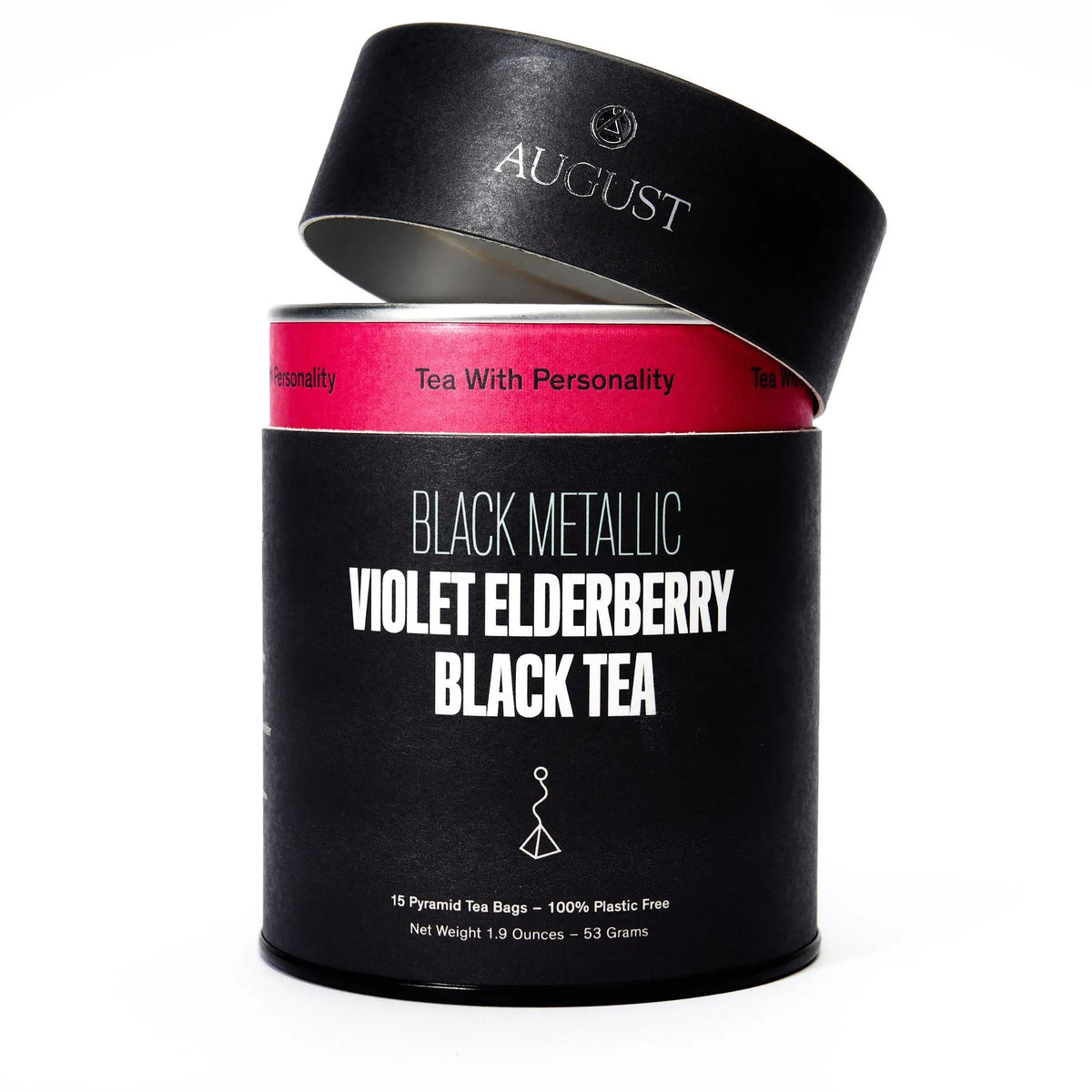 Metálico Negro - Té Negro de Saúco Violeta (15 Bolsitas)