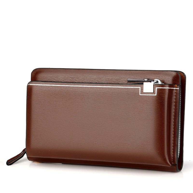 Men's Clutch Long Zip Male Mobile Men's Handbags