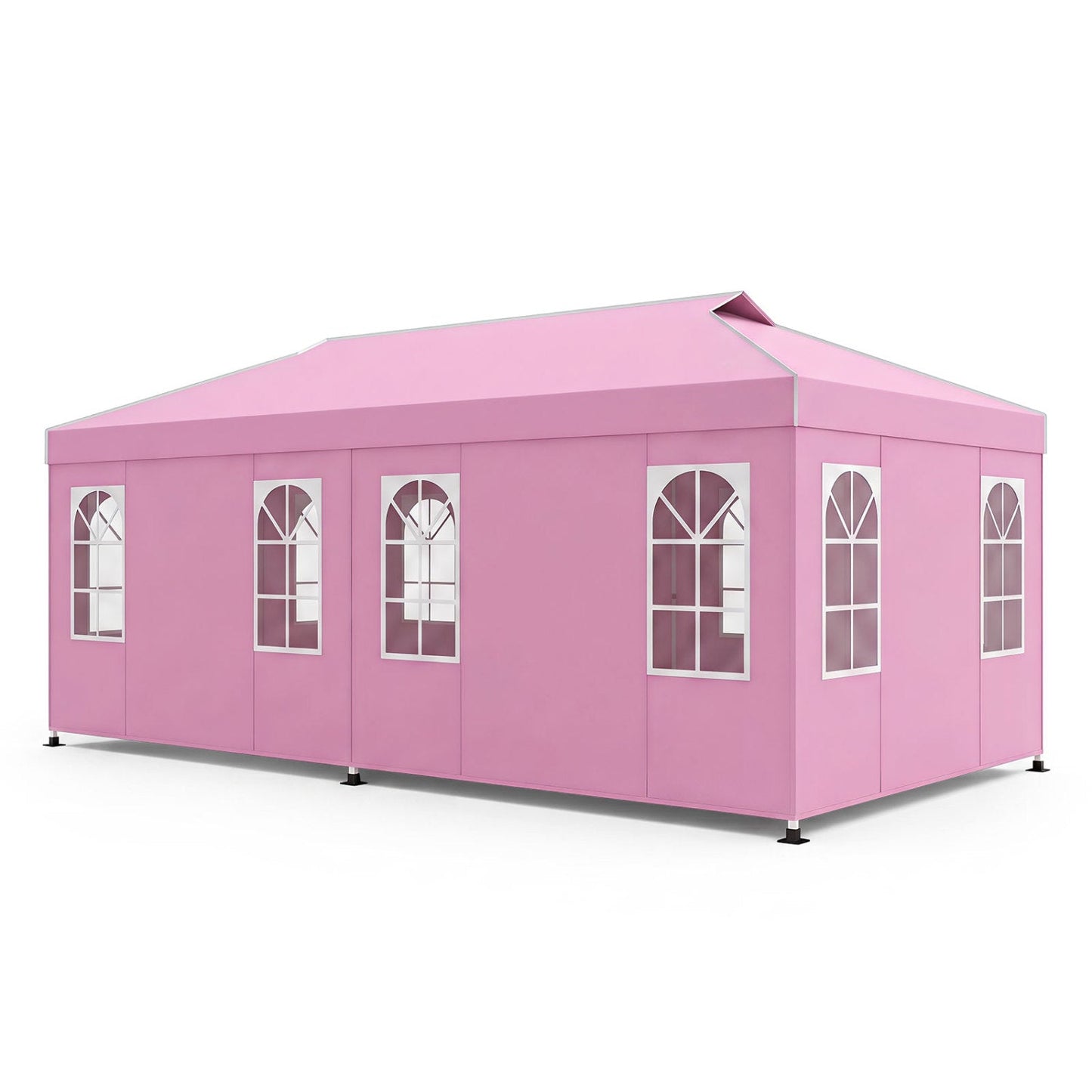 Carpa Cenador Plegable 10x20 FT con 6 Paredes Laterales