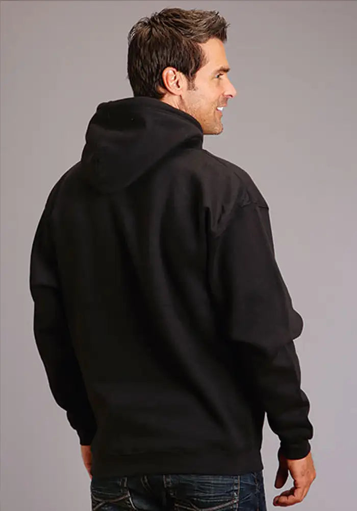 Sudadera con capucha Stetson Aztec Eagle (Negra) - para hombre