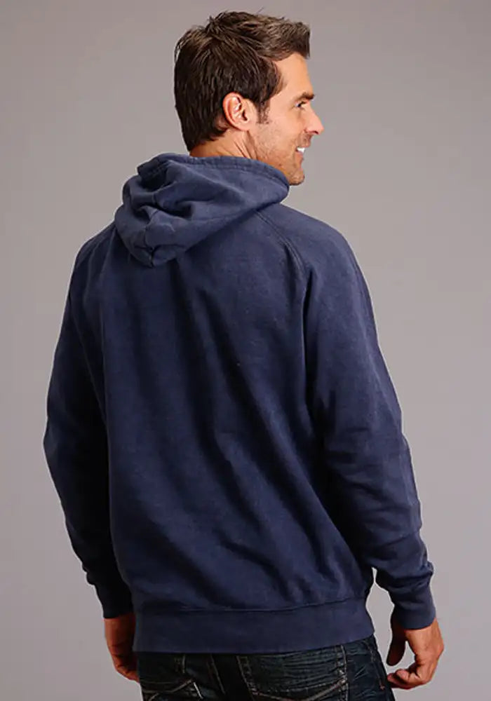 Sudadera con Capucha para Hombre Stetson Vintage Emblem (Azul Marino)