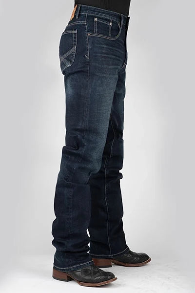 Stetson 1521 Fit Stretch (lavado oscuro) - Pantalones vaqueros de hombre