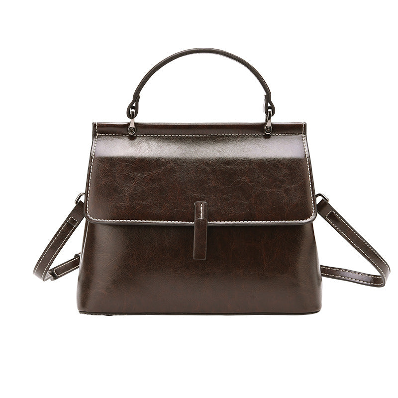 Women's Genuine Leather Portable Large Capacity Handbags