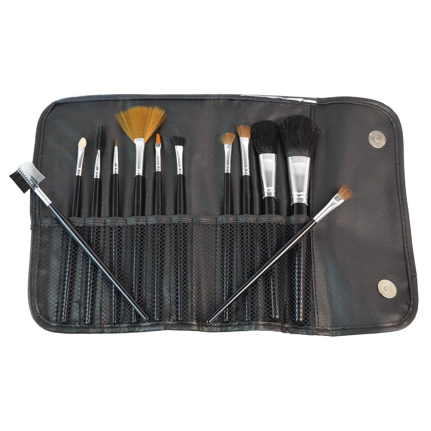Paquete de 12: Set de brochas de maquillaje premium para difuminar, rubor, corrector, sombra de ojos