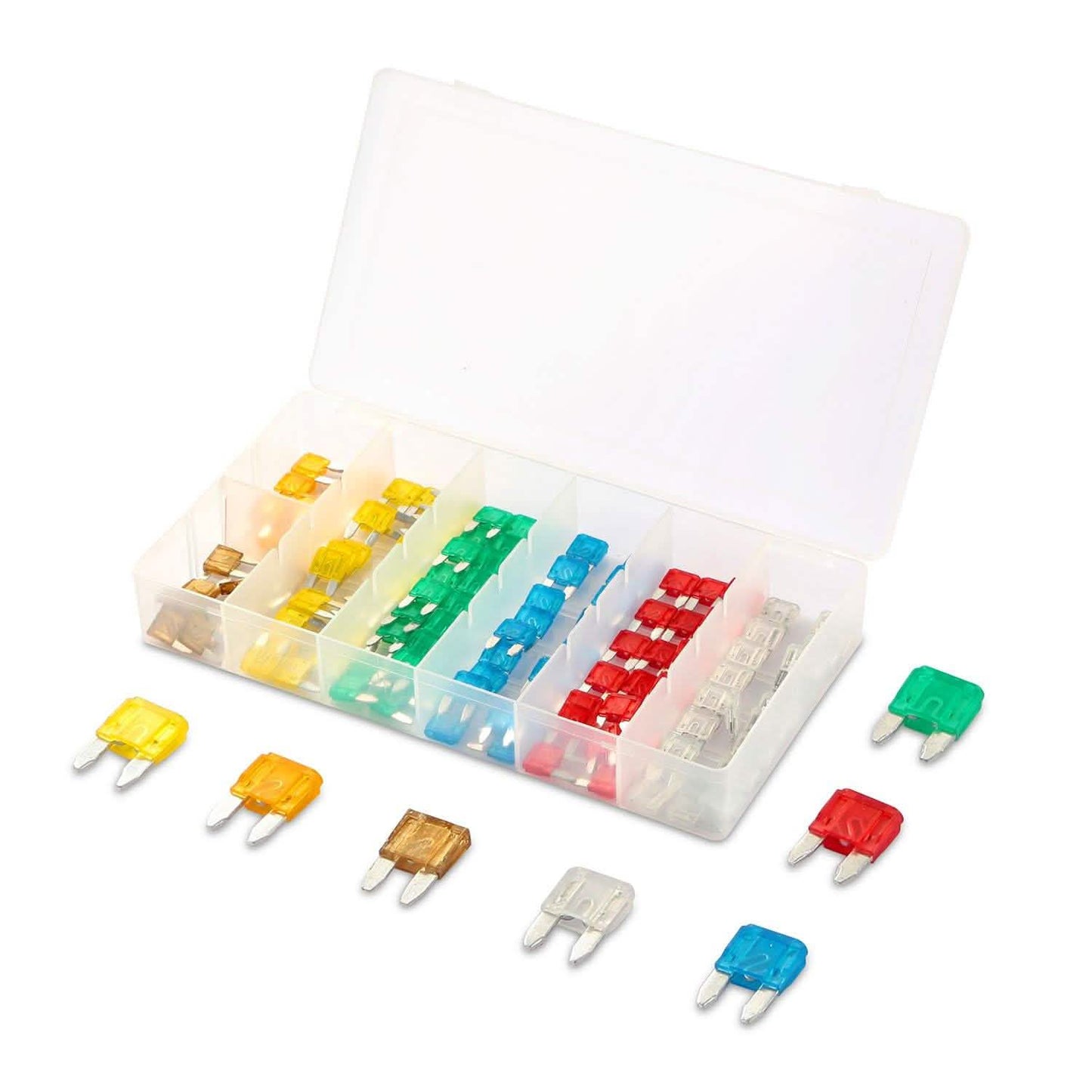 120 piezas: Juego de mini fusibles de cuchilla para automóvil