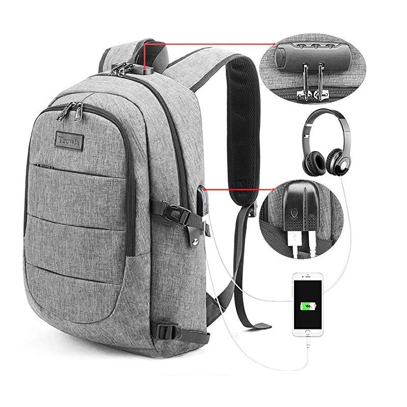 Men's Trendy Korean Style College Leisure Middle School Students' Schoolbags
