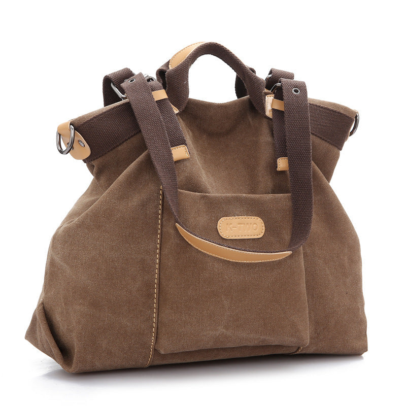 Women's Canvas Retro Fashion Portable Korean Style Crossbody Bags
