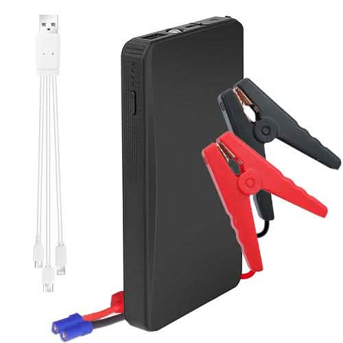 Arrancador de coche de 12 V 300 A de pico Cargador de batería de 20000 mAh
