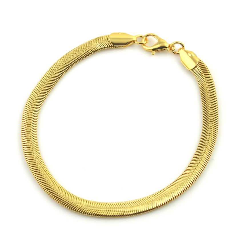 Tobillera de espiga de oro de 18 quilates