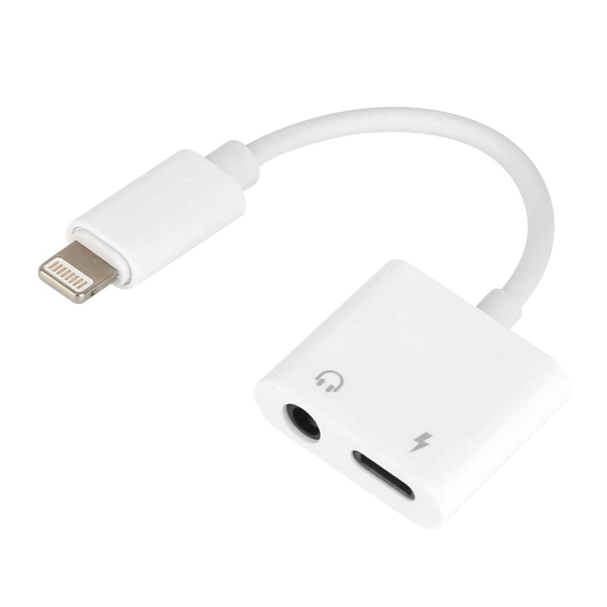 Adaptador divisor de audio y cargador de auriculares 2 en 1 de 3,5 mm