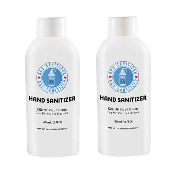 Paquete de 2: Botella de 2 oz de desinfectante de manos con 70% de alcohol