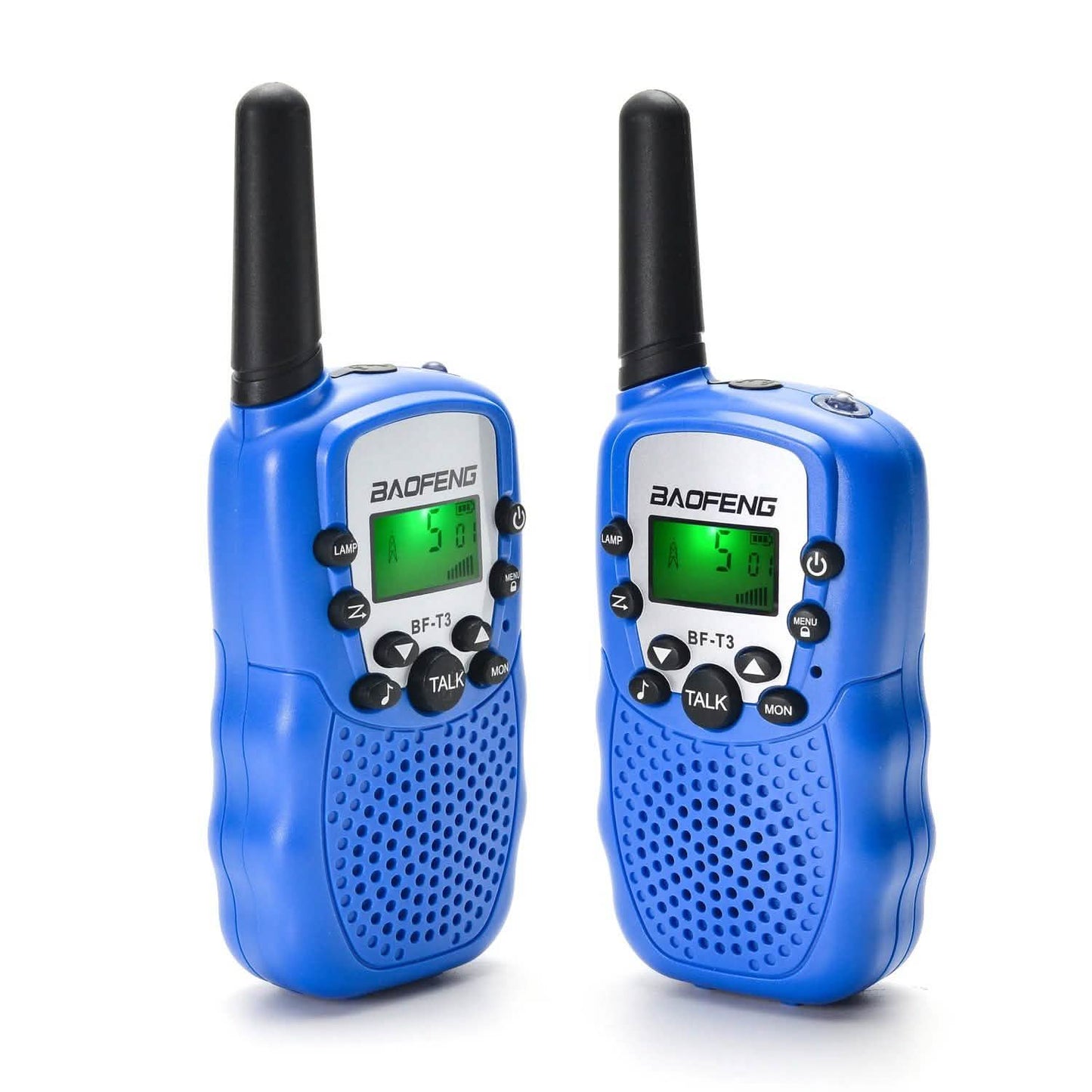 Paquete de 2: Radios Bidireccionales Baofeng para Niños, Walkie Talkies de 22 Canales, 3-5 Millas FRS/GMRS, Juguete