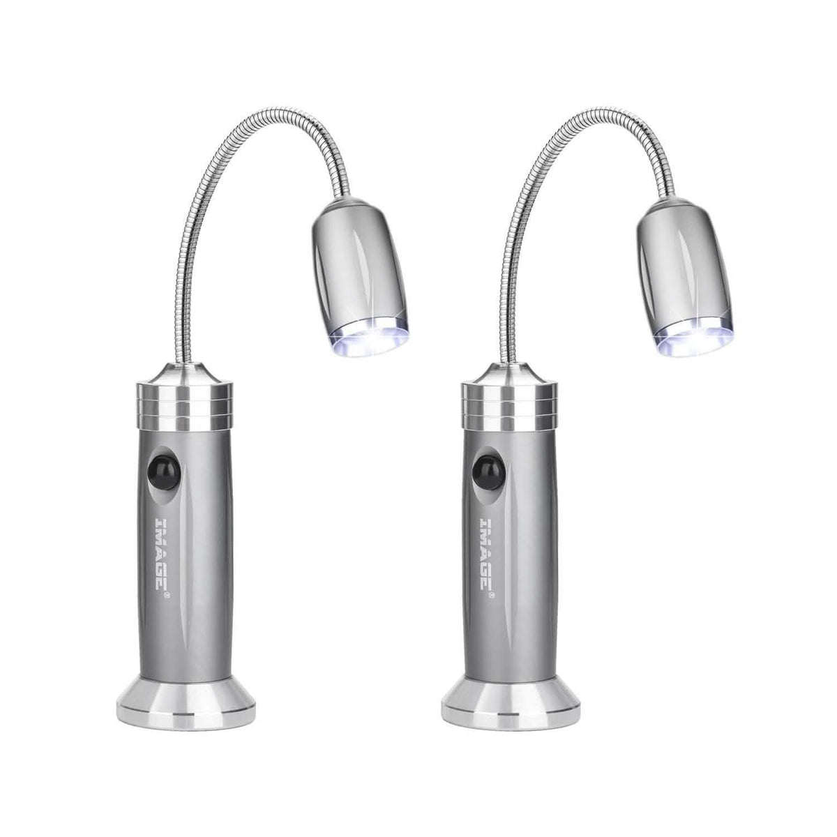 2-Pack: BBQ Grill LED Flashlight Goose Neck Outdoor Lamp
