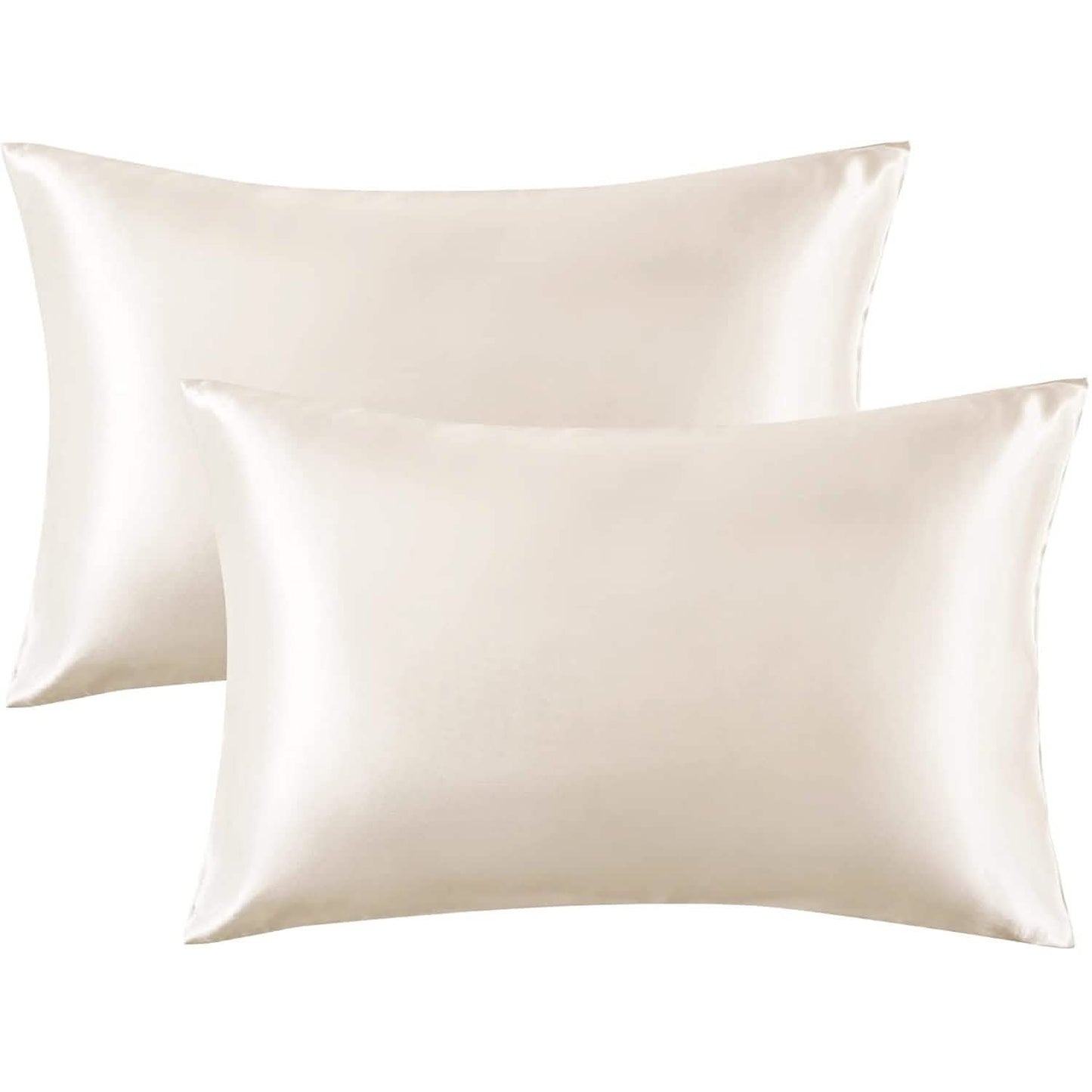 Paquete de 2: Fundas de almohada de satén con cierre tipo sobre
