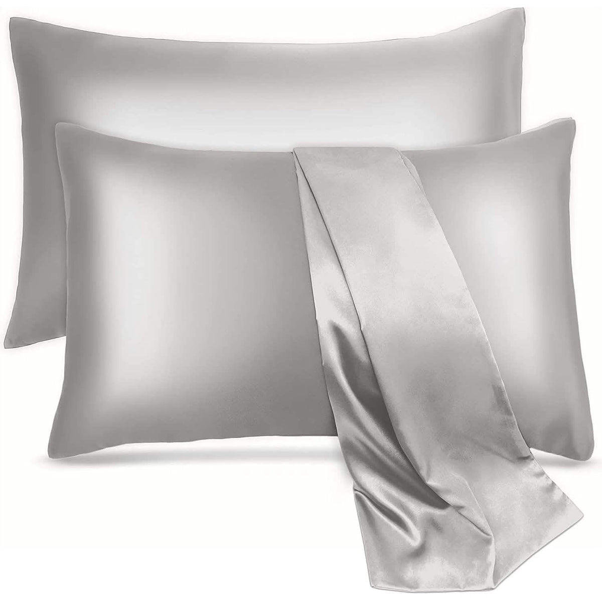 Paquete de 2: Fundas de almohada de satén suave y refrescante