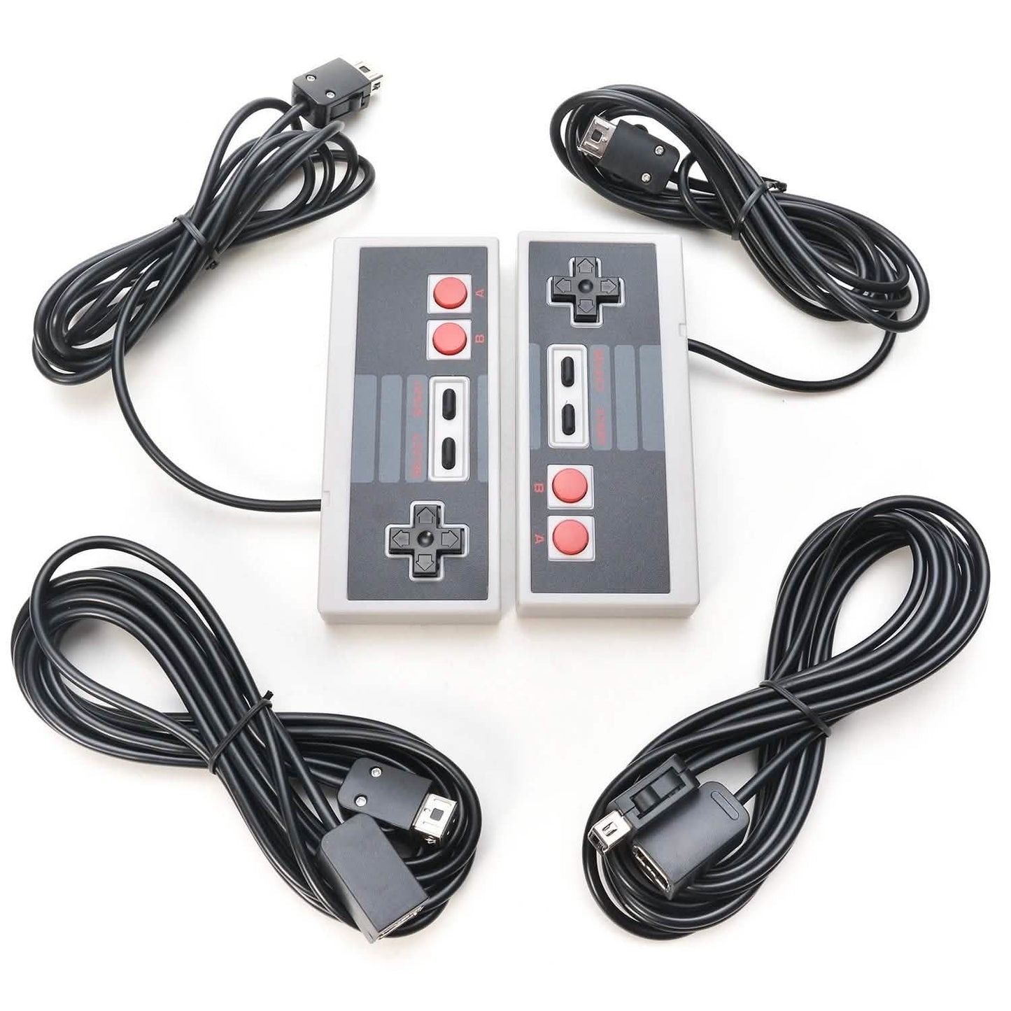 2 Piezas: Controladores NES Classic Mini Edition con Cable de Extensión de 1,8 m