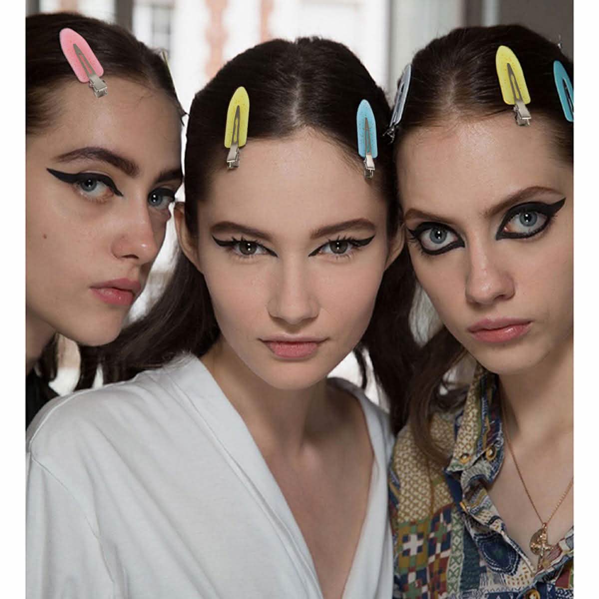 Paquete de 20: Pinzas para el pelo sin dobleces para aplicar maquillaje