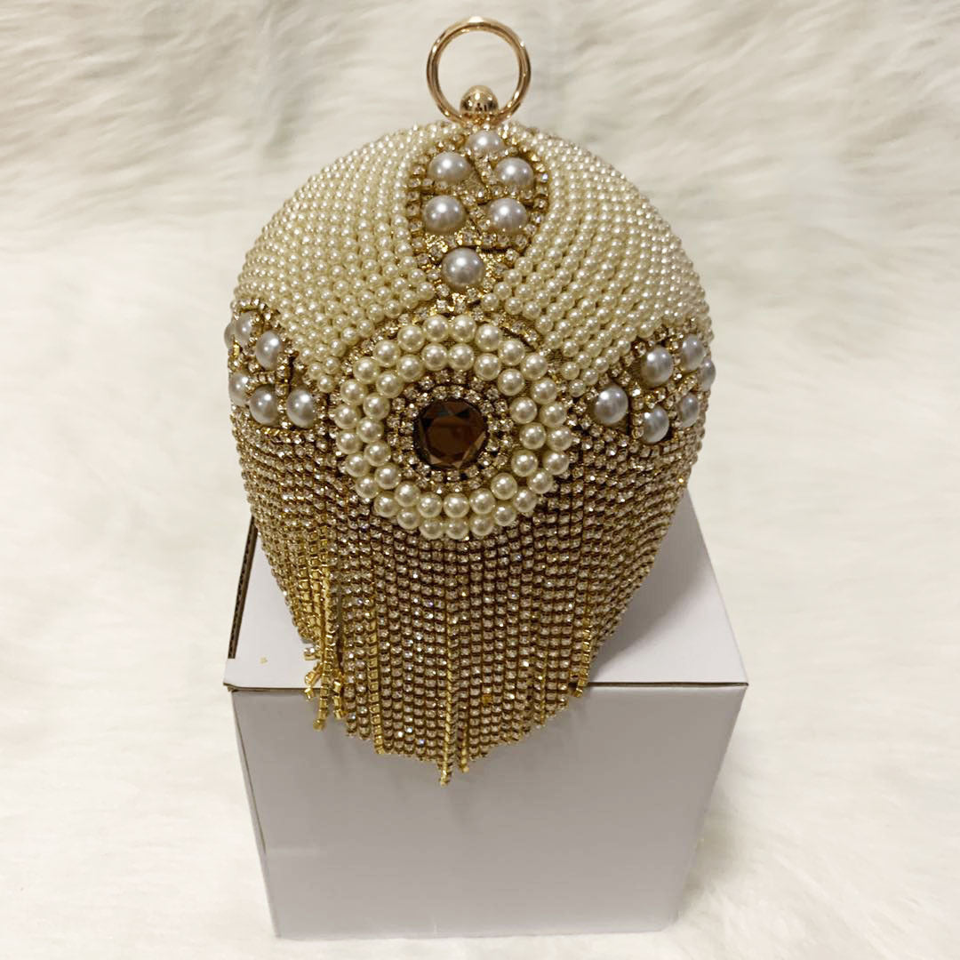 Rhinestone Dinner Fresh Plaid Chain Fashion Clutch Sweet Lady Cosmetic Bags