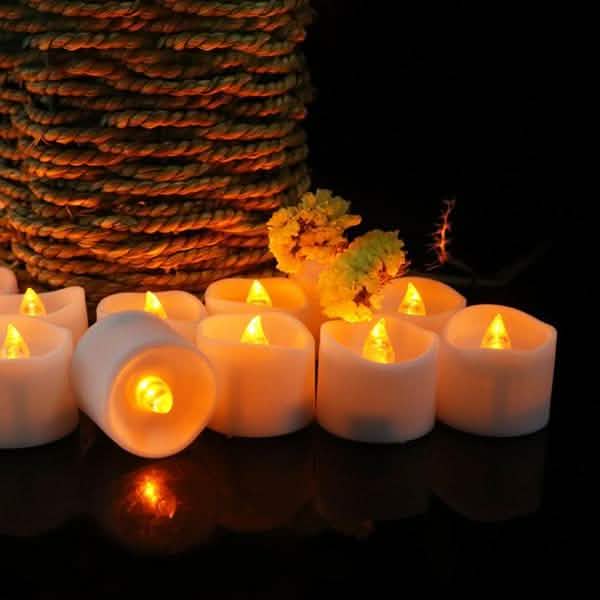 Paquete de 24: Vela LED sin llama tipo tea light