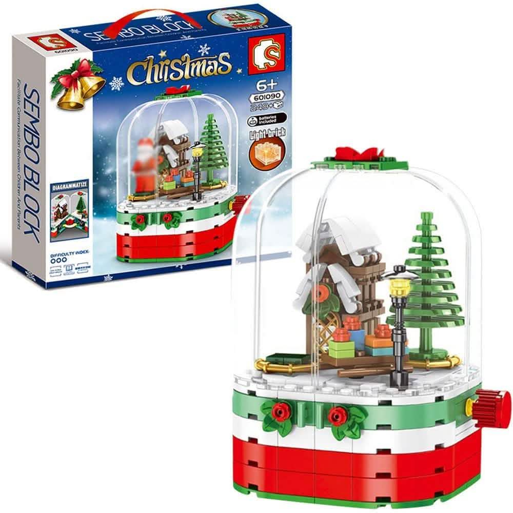 Juego de construcción de bloques de Navidad de 249 piezas