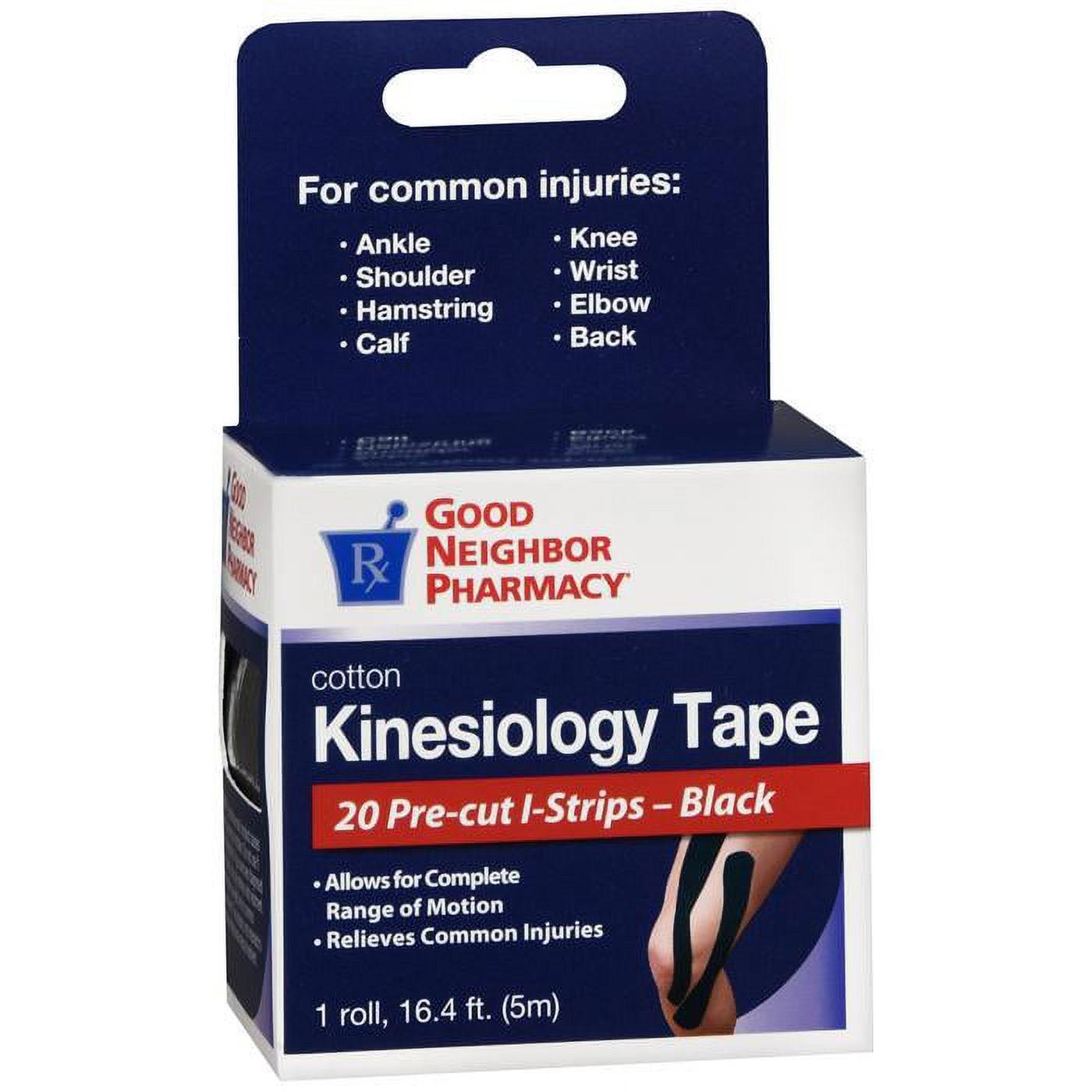 Silver Rod Pharmacy GNP Cotton Kinesiology Tape Black 20CT