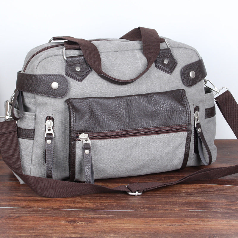 Men's Popular Comfortable Canvas Korean Fashion Men's Shoulder Bags