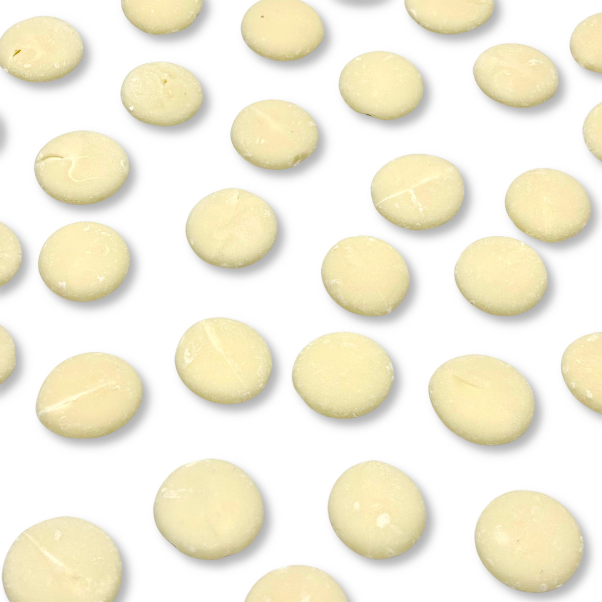 Oblea con cobertura de chocolate blanco derretida - Semi-derretida, acabado cremoso