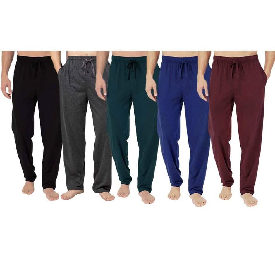 Paquete de 3: Pantalones cómodos de algodón para hombre con bolsillos