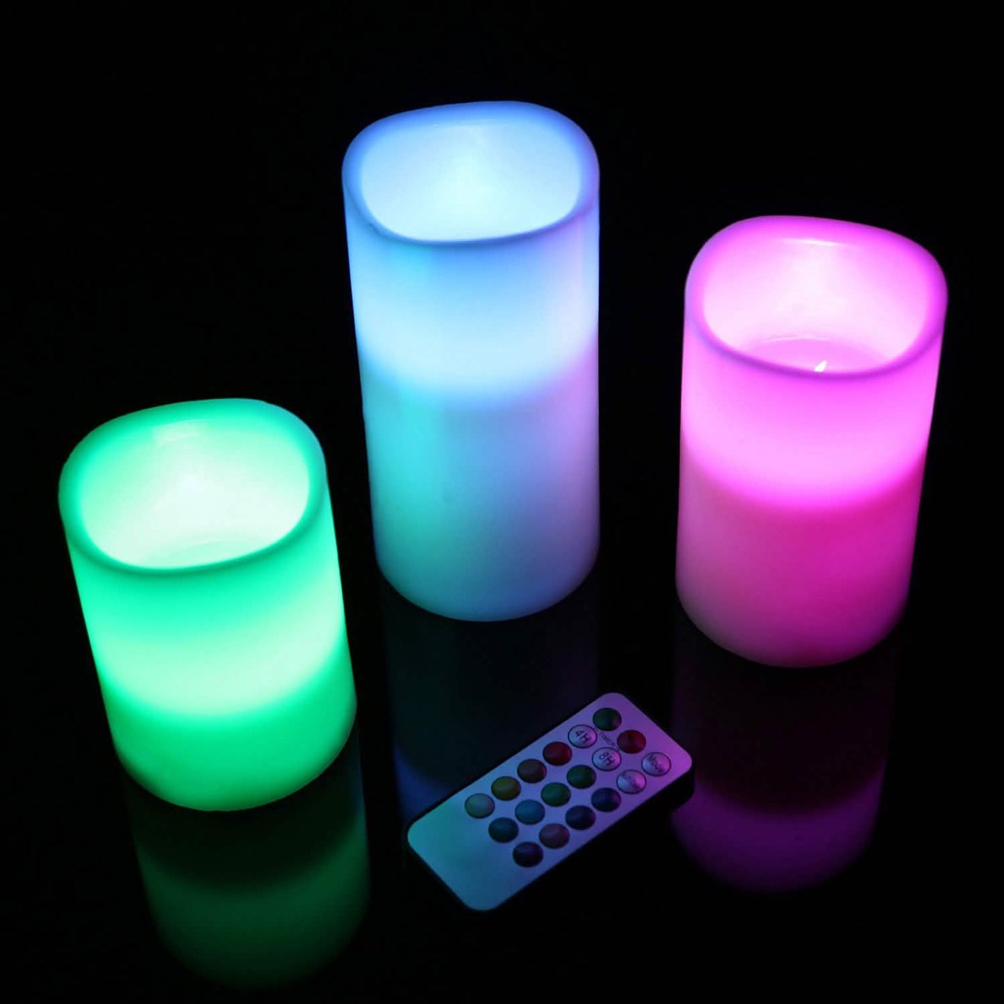 Paquete de 3: Velas votivas sin llama