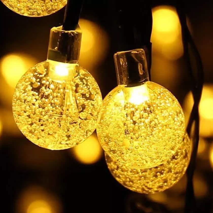 30 LED Solar String Ball Lights Outdoor Waterproof Garden Decor