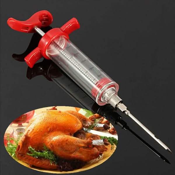 Jeringa de 30ml para inyectar adobo y sazonador de carne a la barbacoa