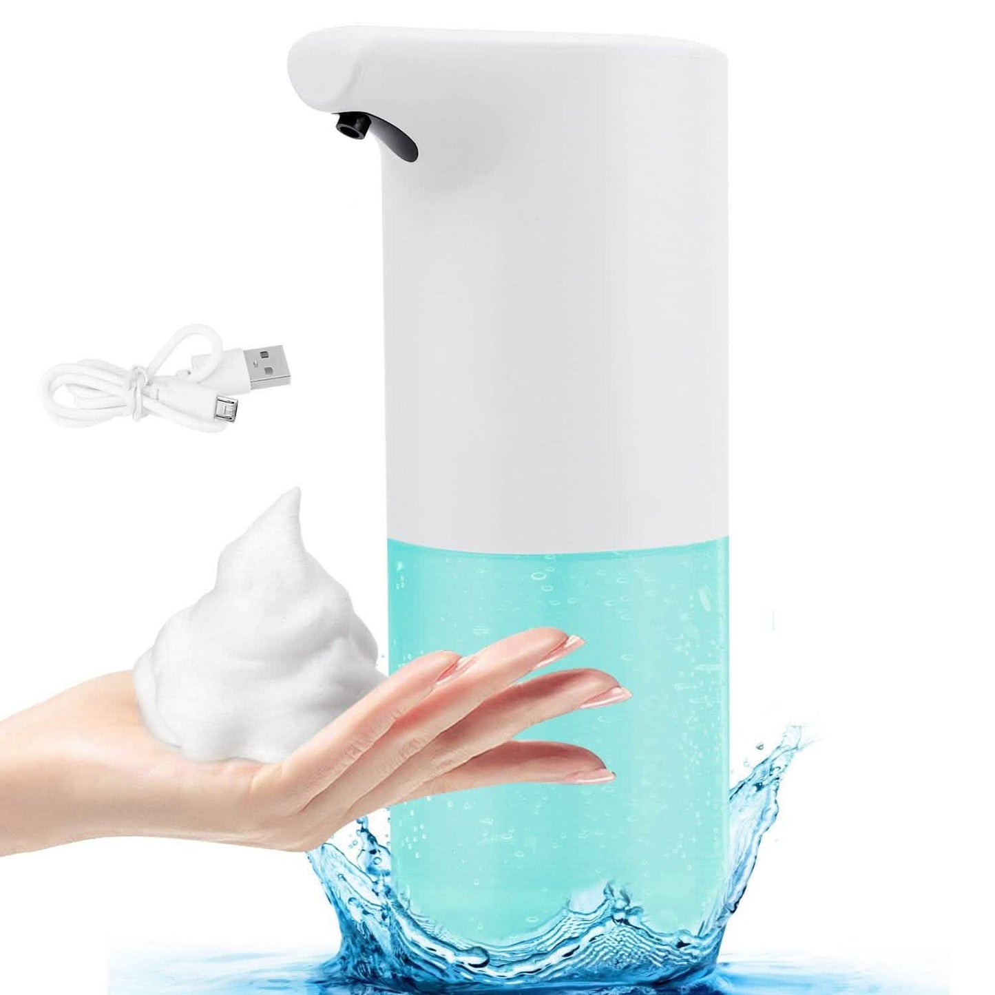 Dispensador automático de jabón en espuma de 350 ml/14 oz