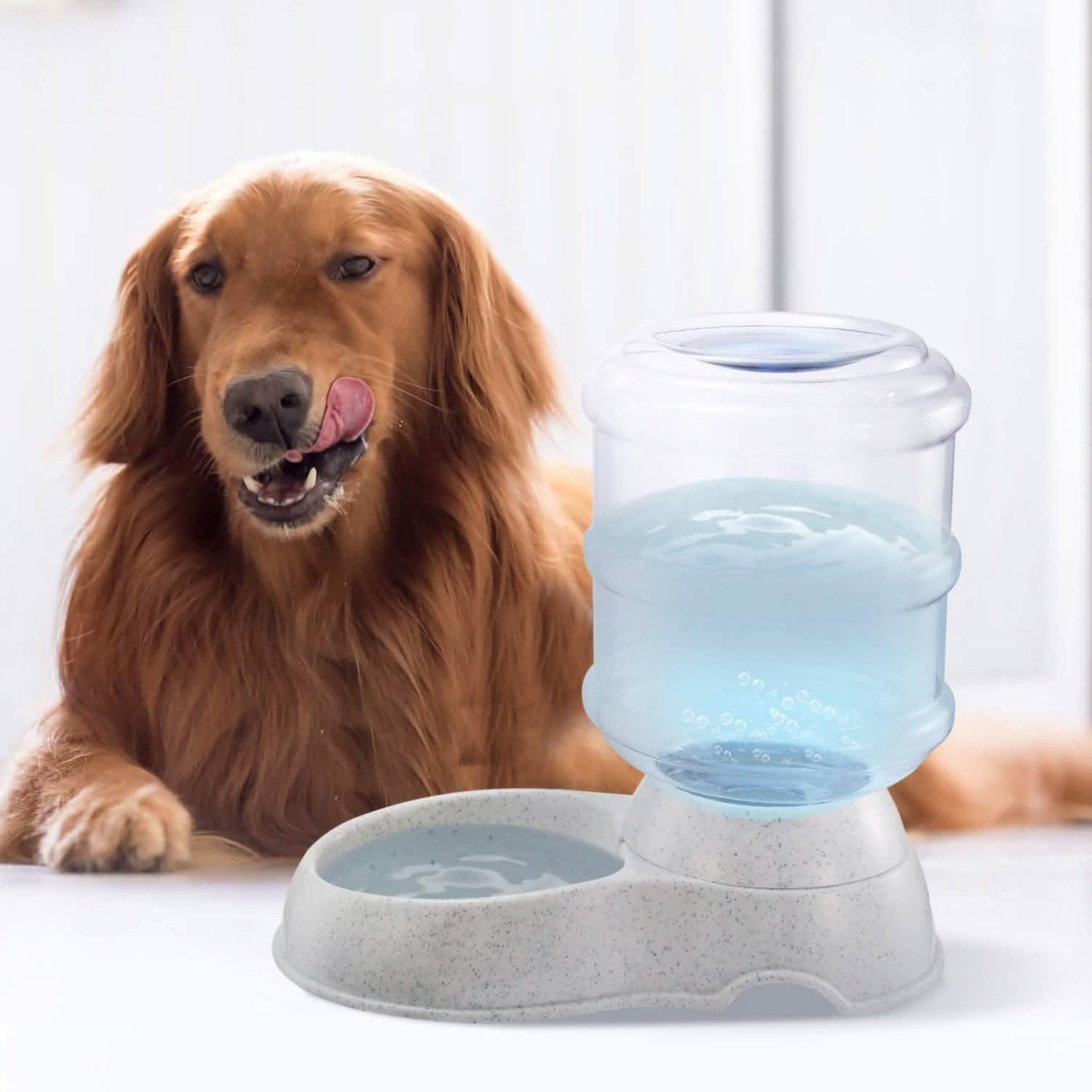 Dispensador de agua de 3.5L/1 Gal para mascotas con autodosificación