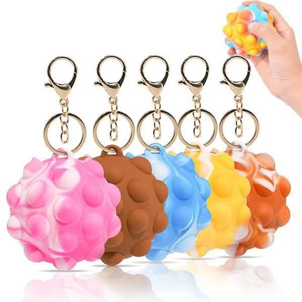 Llavero antiestrés Pop Ball 3D para niños y adultos
