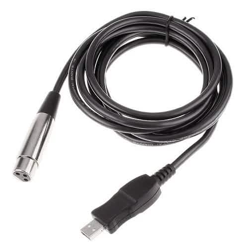 Cable de micrófono USB de 3M, de macho USB a hembra XLR, Cable de enlace de micrófono USB