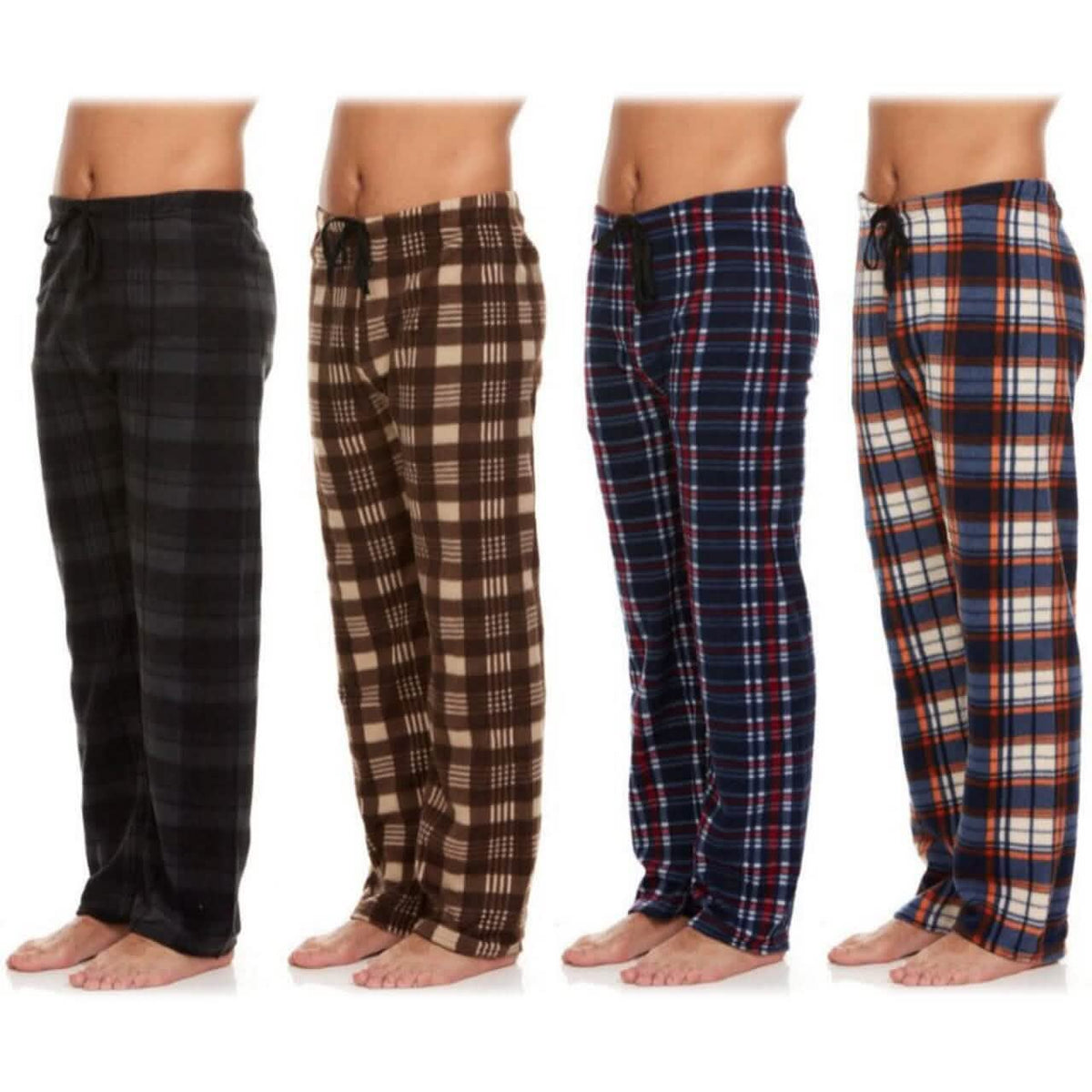 Paquete de 4: Pantalones de Pijama de Micropolar para Hombre