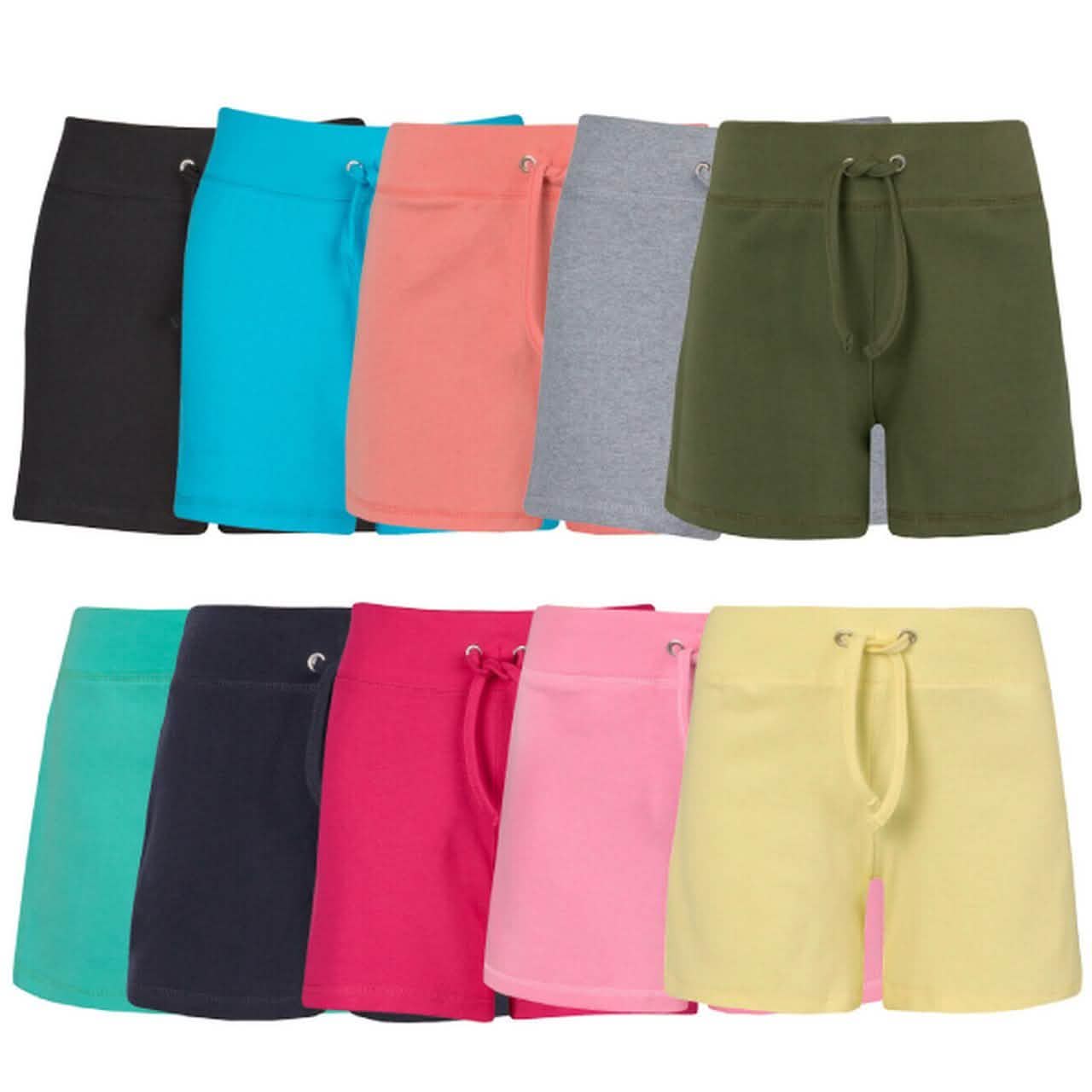Paquete de 4: Shorts de bermuda de felpa francesa para mujer