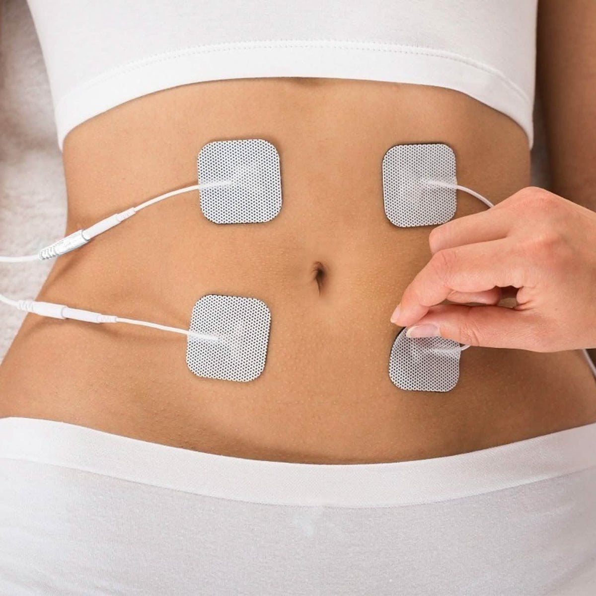 Paquetes de 4: Almohadillas de electrodo de repuesto autoadhesivas reutilizables