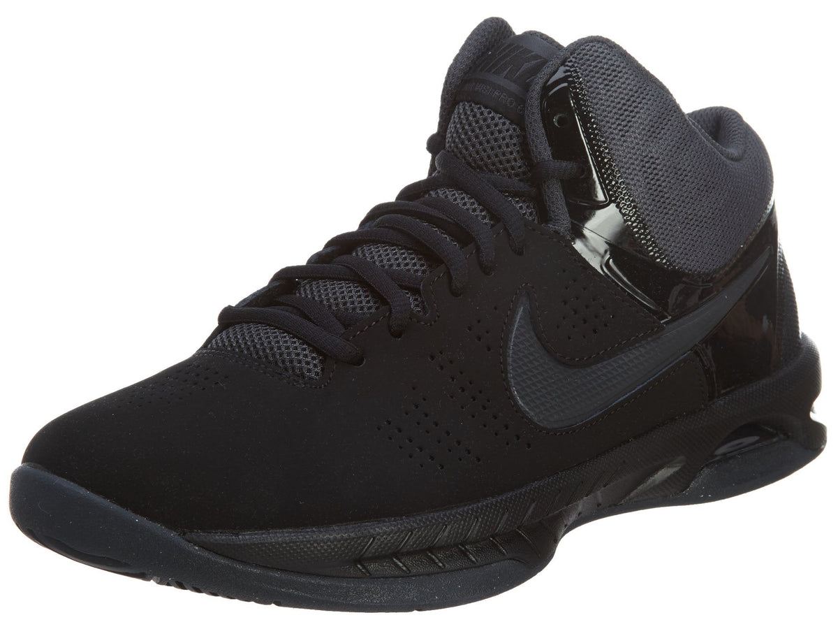 Nike Mens Air Visi Pro Vi NBK Zapatillas de baloncesto de nobuk con corte tobillero, Negro/Antracita - 10M
