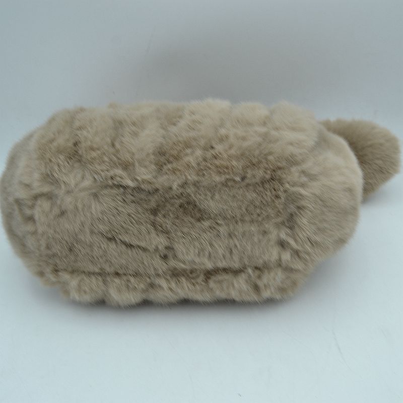 Fluffy Plush Knotted Handle Shoulder Bag