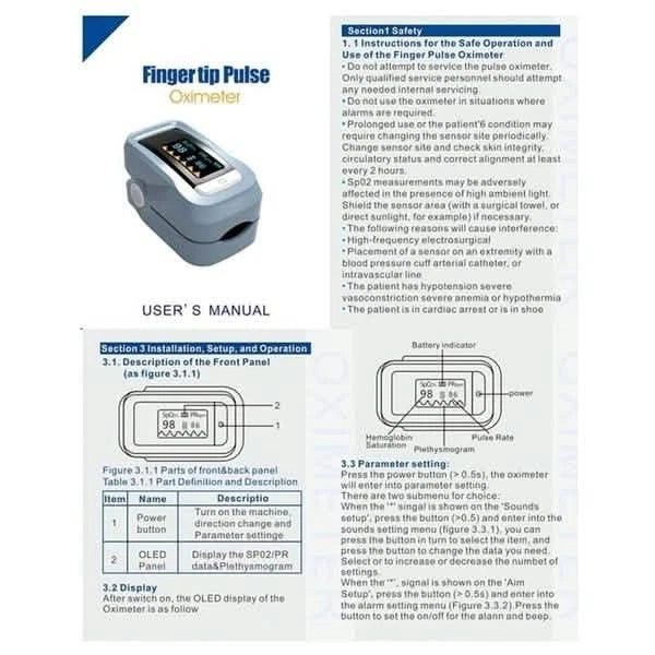 Oxímetro de pulso de dedo sencillo, monitor de presión arterial, frecuencia cardíaca, portátil