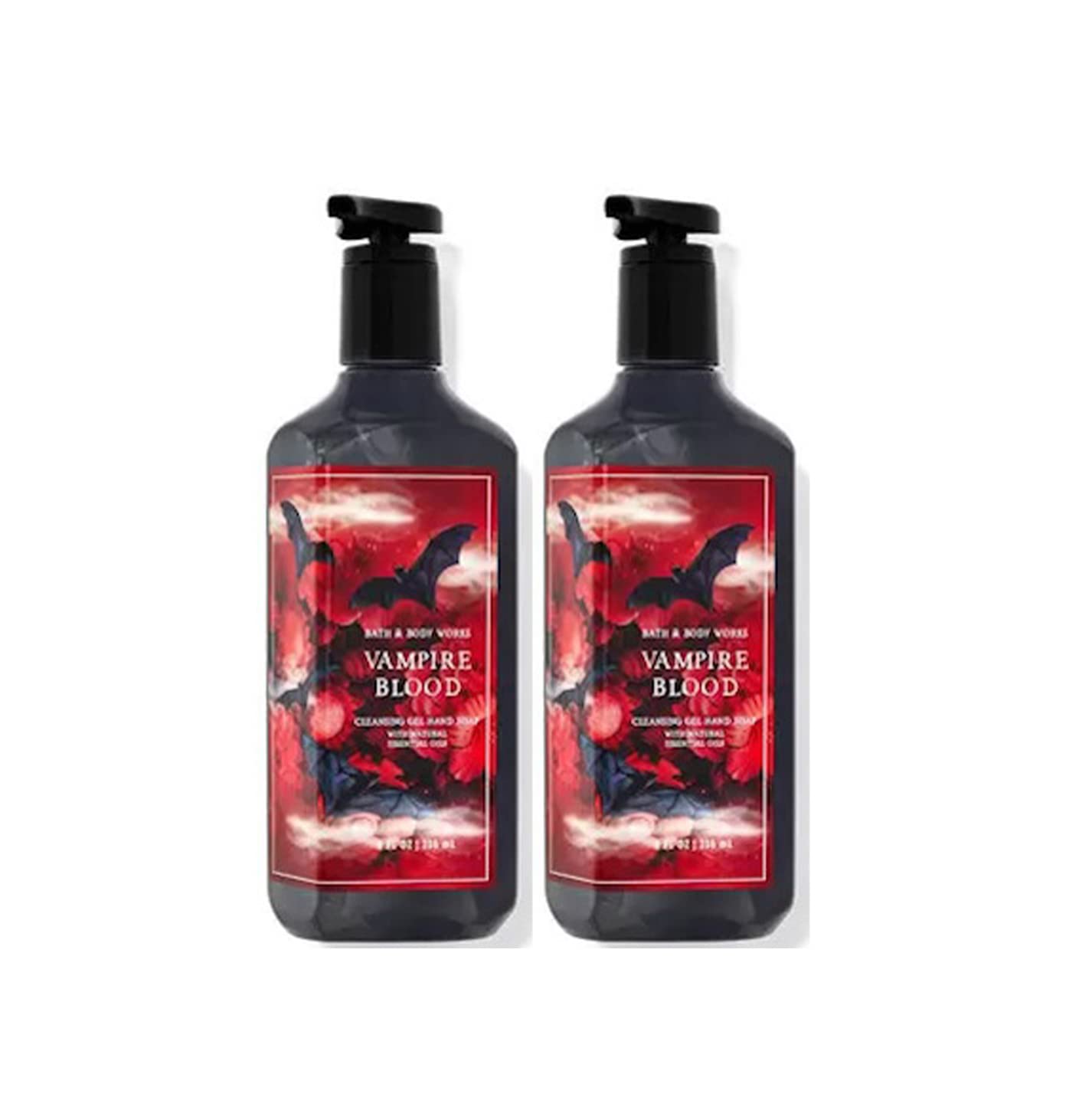 Bath & Body Works Jabón de manos en gel limpiador Vampire Blood Paquete de 2 unidades de 8 oz. (Vampire Blood)