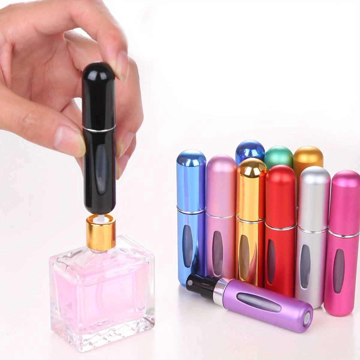 Paquete de 5: Atomizadores de perfume mate mini de 5 ml