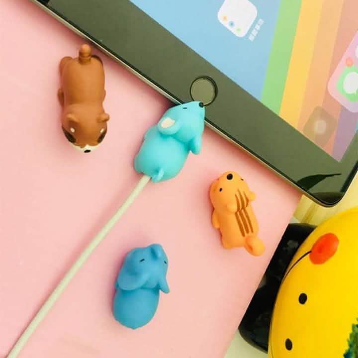 Paquete de 5: Protector de cable Animales Chompy